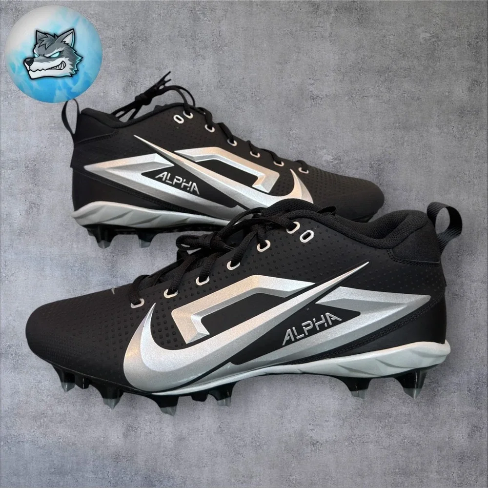 Nike Alpha Menace Varsity 4 Oregon Player PE Football Cleats Men's Size 13.5 W